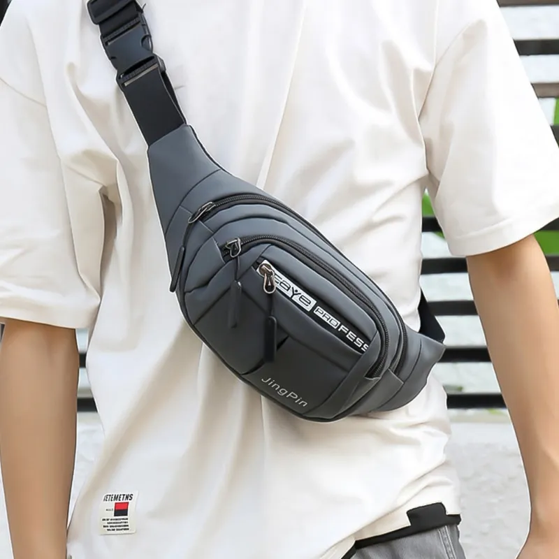PUPU Sports Waterproof Running Belt Waist Pack Adjustable Phone Holder Fanny Pack on runner