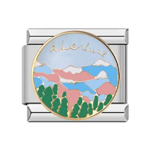 FabuLove Blue Explore Mountain charm