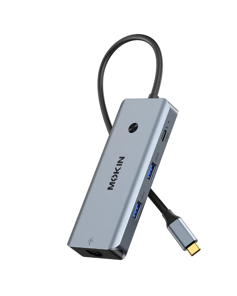 MOKiN 8-in-1 USB-C Hub for Enhanced Laptop Connectivity and Productivity adapter