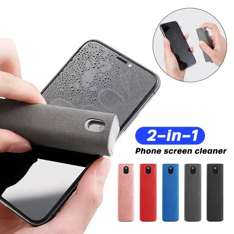 Kicklo 2 in 1 Screen Cleaning Kit compact spray bottle with cleaning cloth