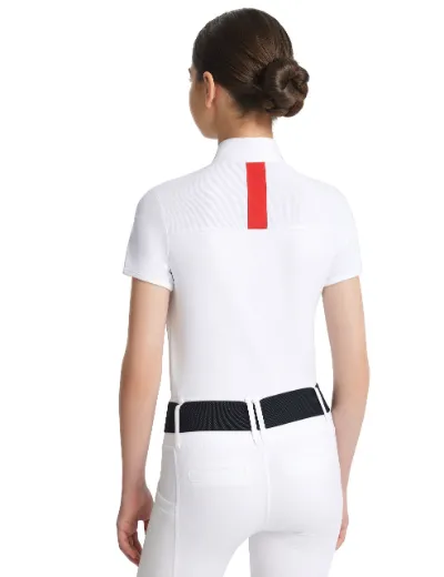 FiTST4 Girls Show Shirt Short Sleeve with stand collar and hidden buttons