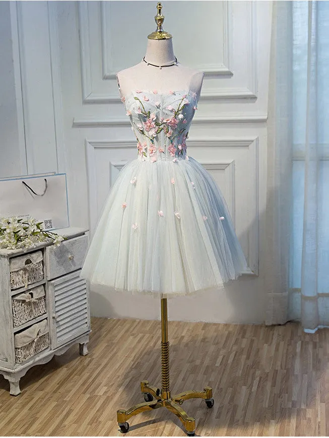 Selinadress 2022 Homecoming Dress Sexy A-line Strapless Short Prom Dress Party Dress JK013