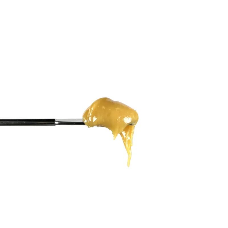 Hipuffy Blue Nerdz THCa Badder concentrate for dabbing with high potency cannabinoid content