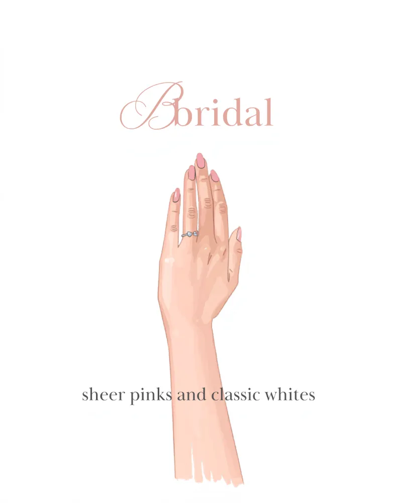 Gotti Nails Bridal Gotti Gel Color Bundle showing five gel polish bottles in white, pink, and glitter shades