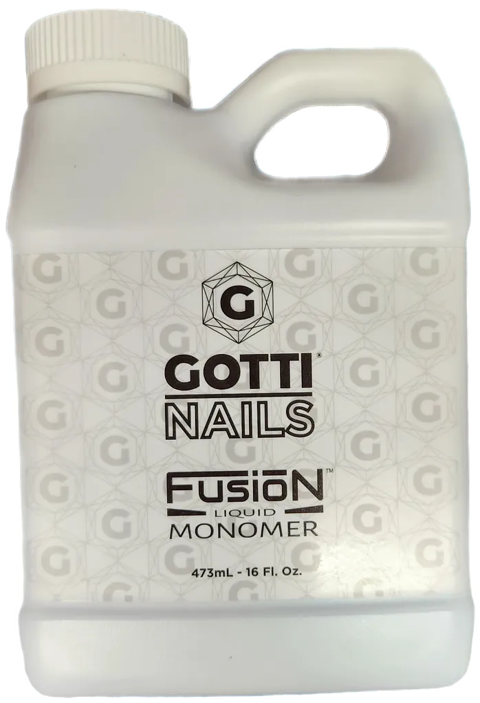 Gotti Nails Fusion Acrylic Monomer Liquid 16oz bottle for professional acrylic application