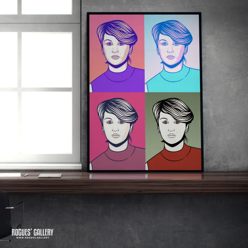 Rogues Gallery Susan Ann Sulley Human League pop art print in Warhol style