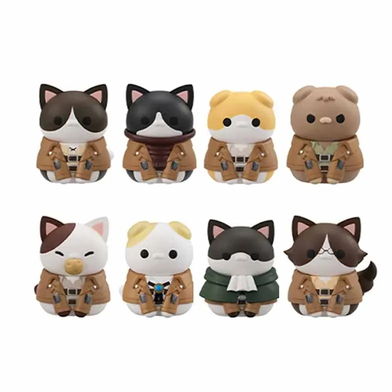 Animeancy Attack on Titan blind box cat figures