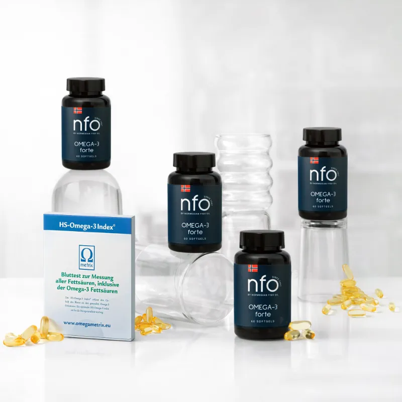 NFO Omega-3 Forte with Index Test Bundle package