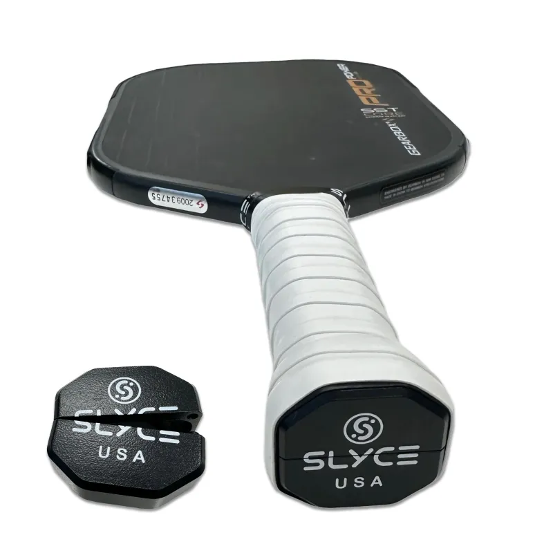 SLYCE Sport Gearbox 26g SpeedCap weighted butt cap in aircraft aluminum with baked finish