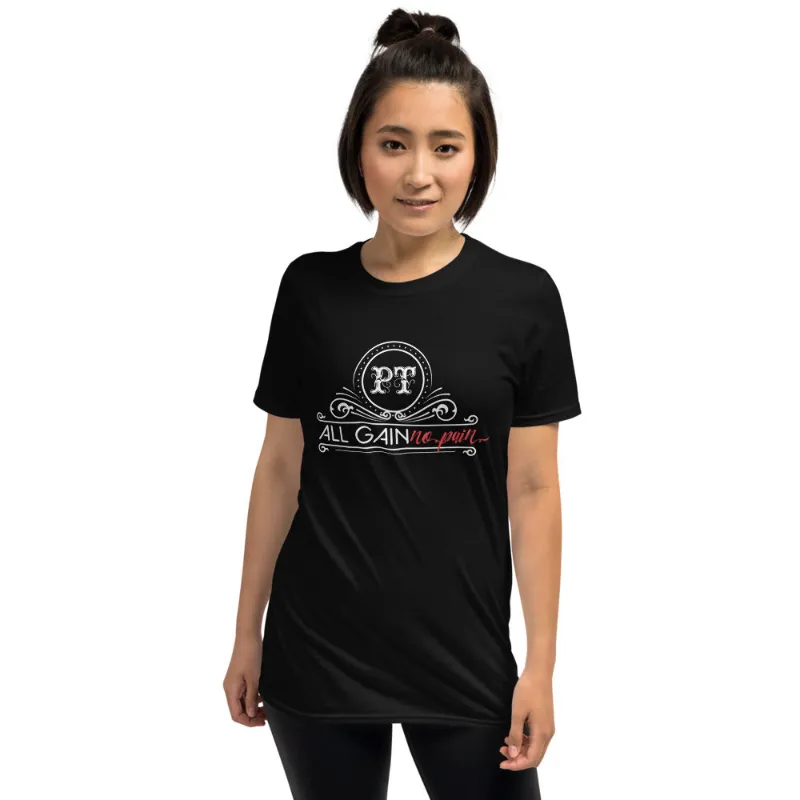 Painless Tattoo All Gain Short Sleeve tee in soft ring-spun cotton