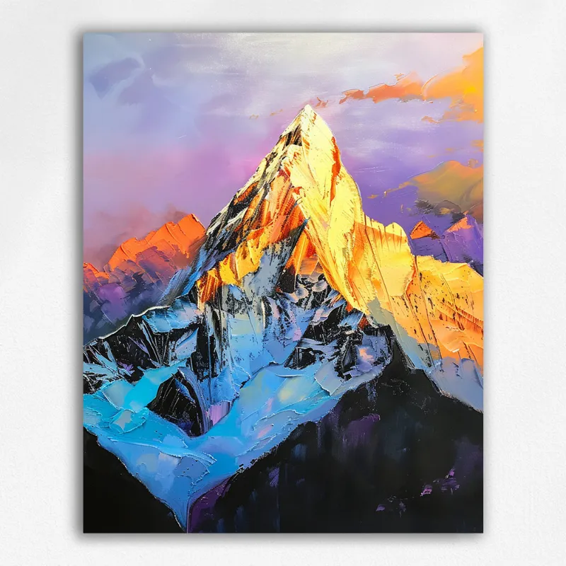 Maikoo Art Jinshan Mountain Original Series #07 Paint by Numbers kit showing mountain vista