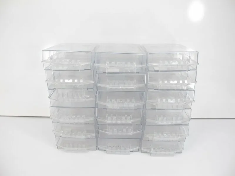 ZeereeZ 18 Extra Large Fully Enclosed DVD Video Game Anti Theft Security Case 8x6x2.25 security cases stacked
