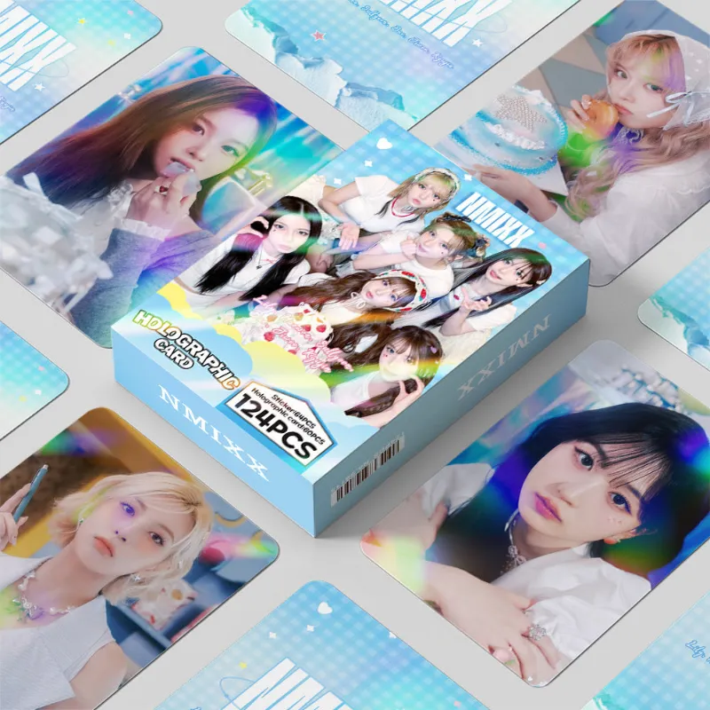 TTAesthetic 124PCS NM Laser Photocard Sticker set of holographic stickers