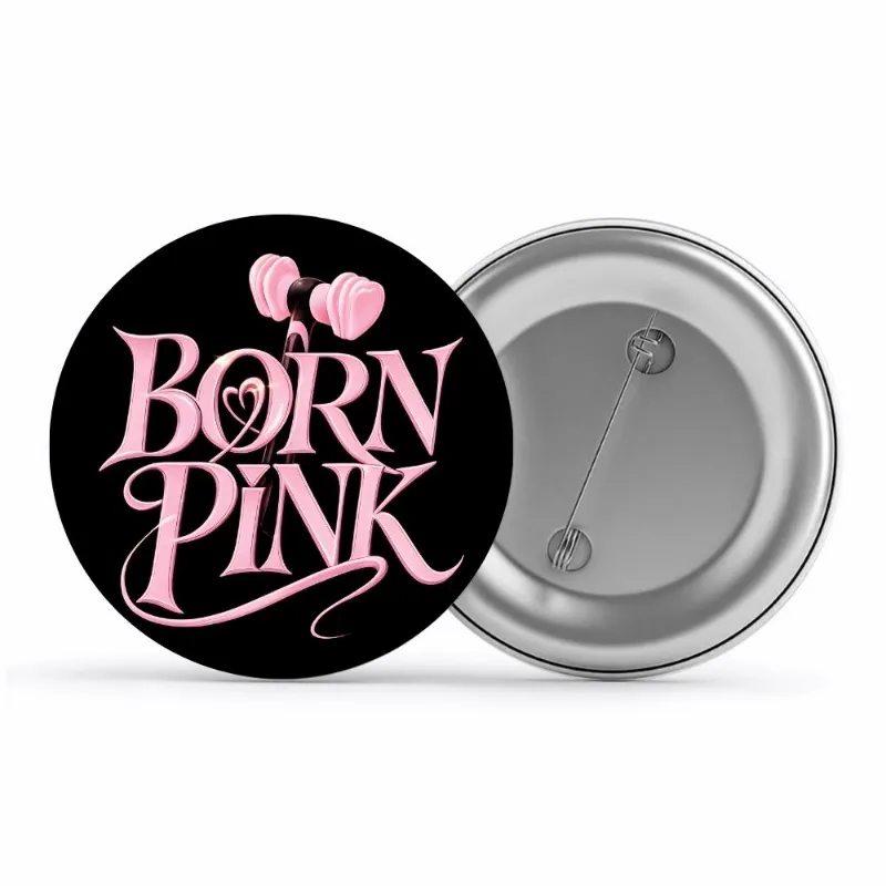The Banyan Tee US Badge - Born Pink pin button with glossy finish and pin-back