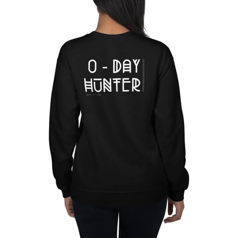 MyHackerTech 0-Day Hunter unisex sweatshirt with back print