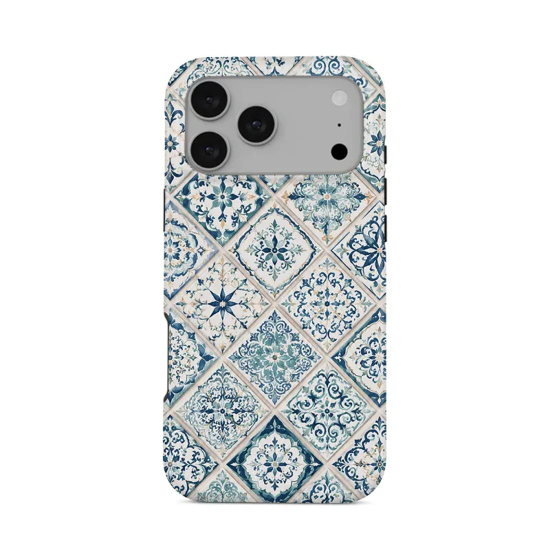 COBAK Case Azulejo Tough Phone Case in printed design