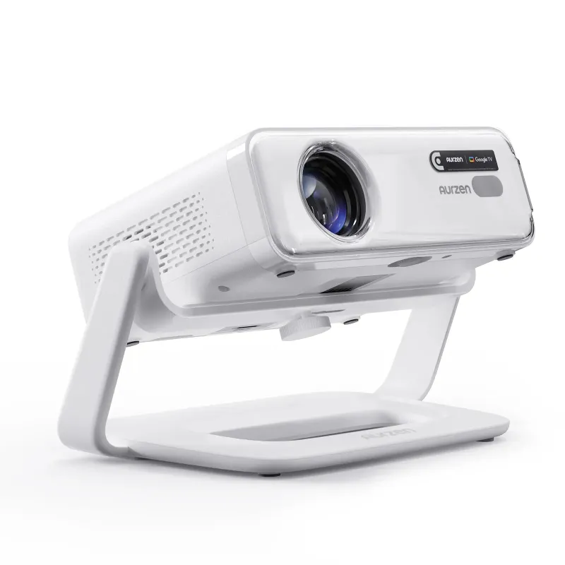 Aurzen Multi-Angle Projector Stand showing its 180 degree rotatable head