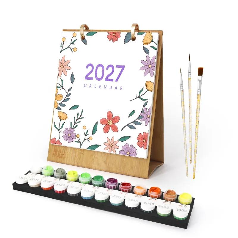 Maikoo Art 2027 Flower Series Calendar with floral artwork designs