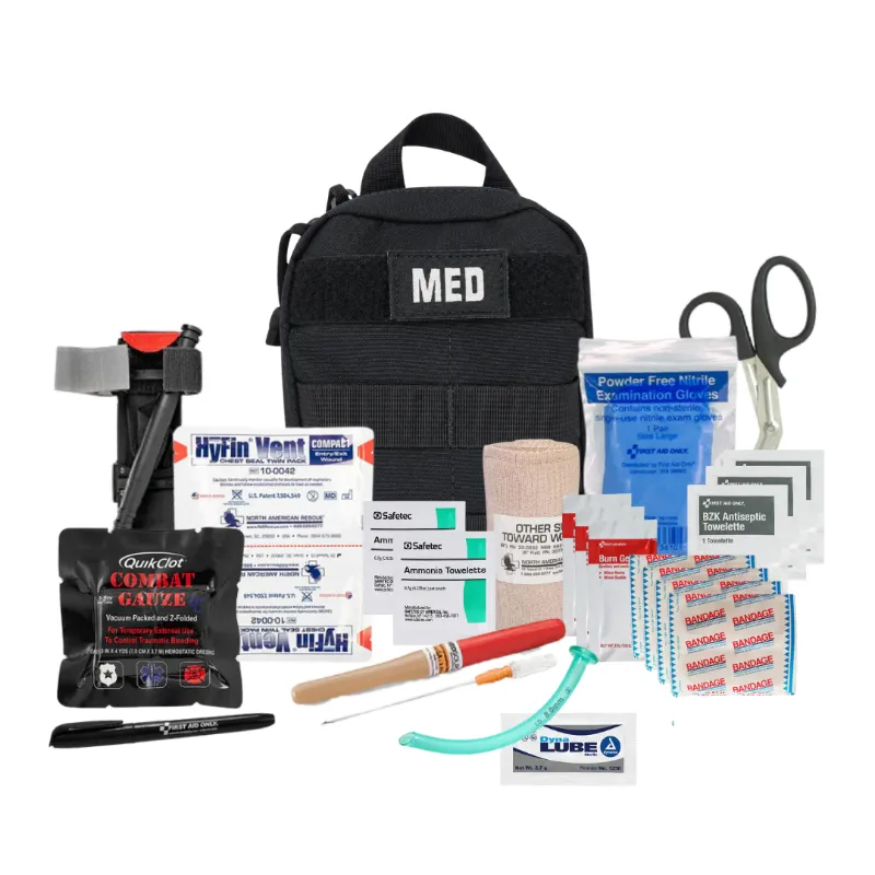 ViTAC Solutions Recon IFAK Pro First Aid & Trauma Kit, rip-away MOLLE pouch with medical supplies