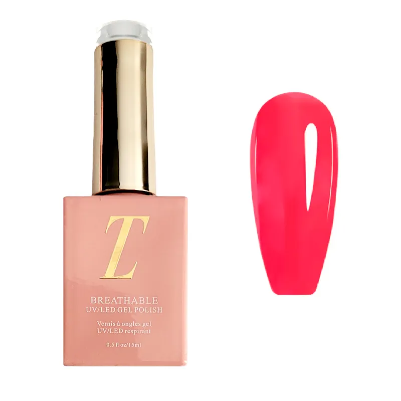 Tuesday in Love Wildin' Limited Edition bright neon coral pink halal gel nail polish bottle