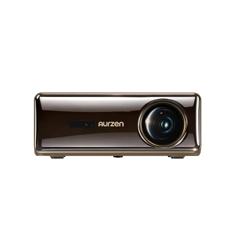 Aurzen EAZZE D1 MAX Gemini AI Google TV Projector with its sleek front panel