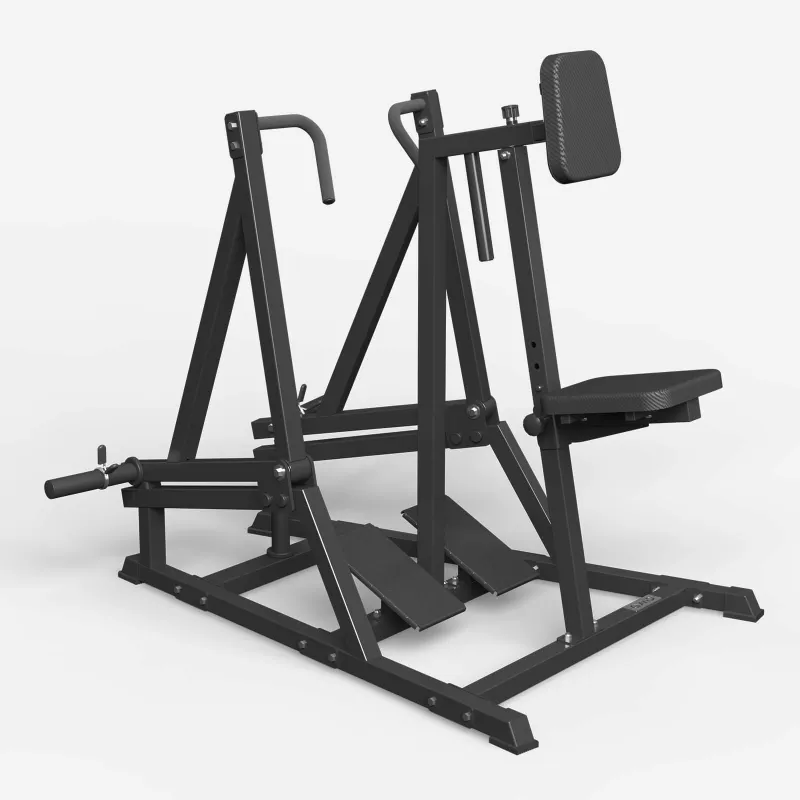 GMWD Fitness Iso-lateral Seated/Standing Row Machine SR03 with adjustable chest support and multi-grip handles