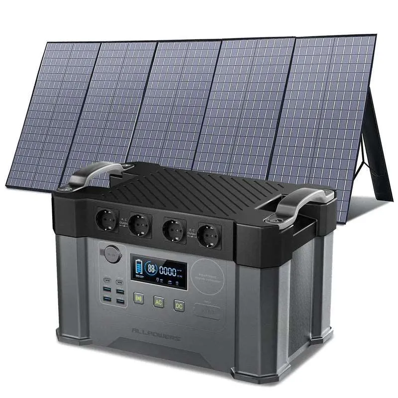 ALLPOWERS ES Generador Solar 2400W S2000 Pro with SP037 400W solar panel