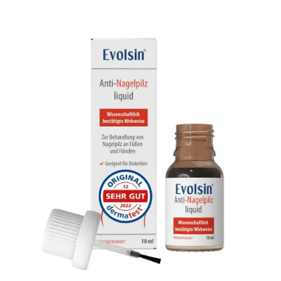 Evolsin Medical Anti Nagelpilz Liquid bottle for nail fungus treatment