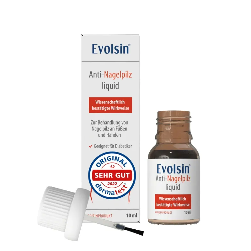 Evolsin Medical Anti Nagelpilz Liquid bottle for nail fungus treatment