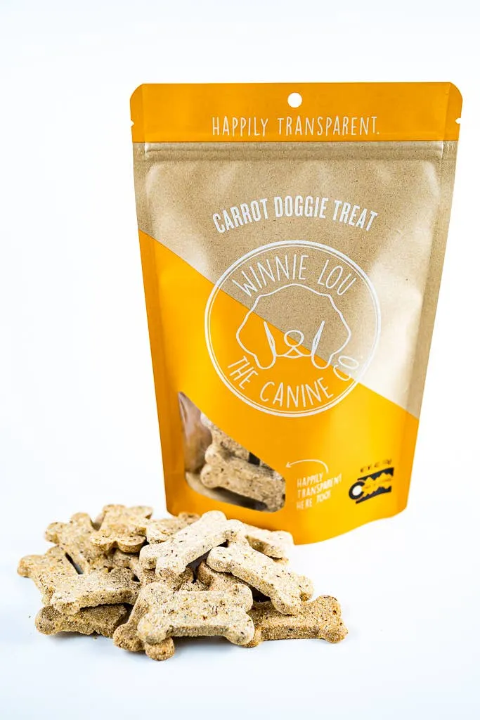 Found My Animal Carrot Doggie Treats bone-shaped dog treats