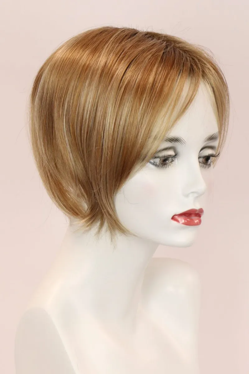 Godiva's Secret Wigs Medium Top with Roots hair piece, rooted color and metal clips