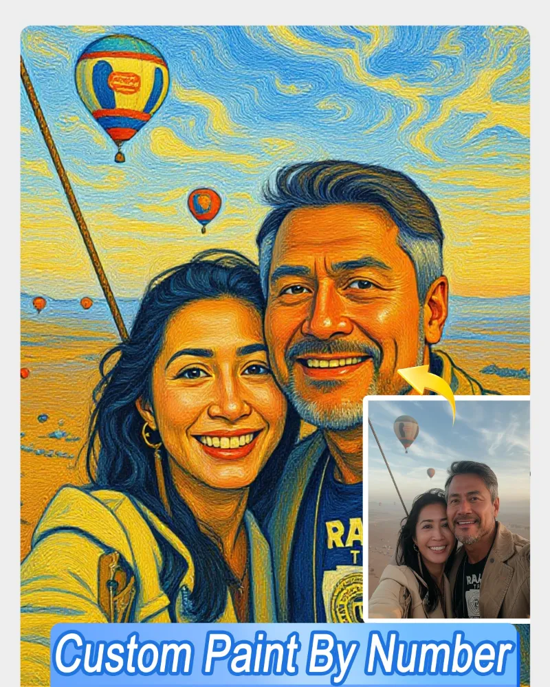 Maikoo Art AI Monet Style Art From Your Photo custom paint by numbers kit