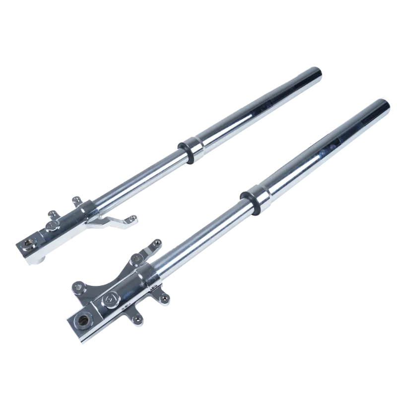 Eahora E-scooter Chrome M1PS Front Suspension, a pair of original front suspension forks laid out