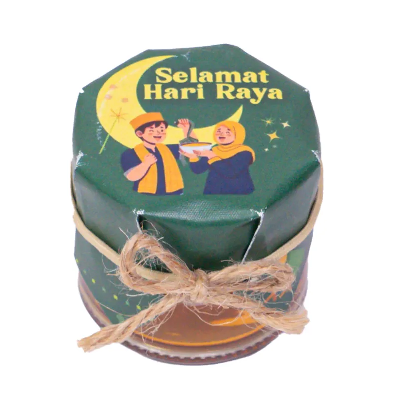 HoneySpree Selamat Hari Raya honey jar with festive packaging