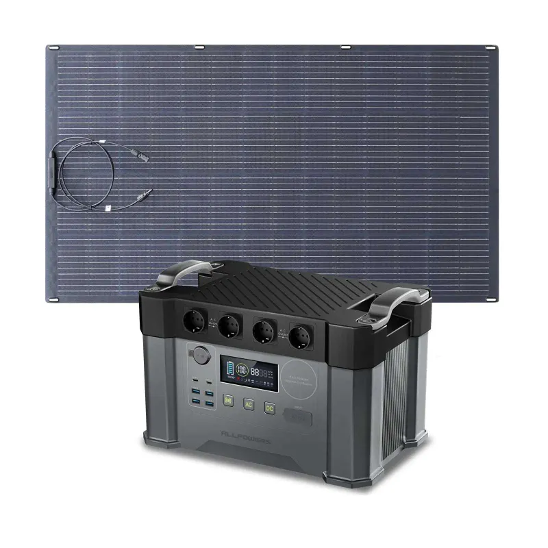 ALLPOWERS ES Generador Solar 2000W S2000 with SF200 flexible 200W solar panel