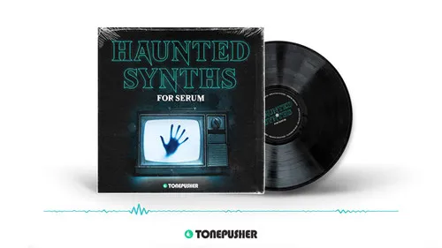 Tonepusher Haunted Synths: horror-themed Xfer Serum preset pack, product card image