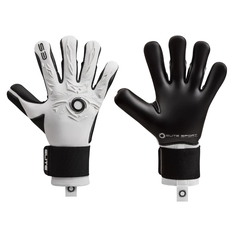 EliteSportUSA Revolution X Combi White 2025 - 2026 Goalkeeper Gloves in white combination colorway