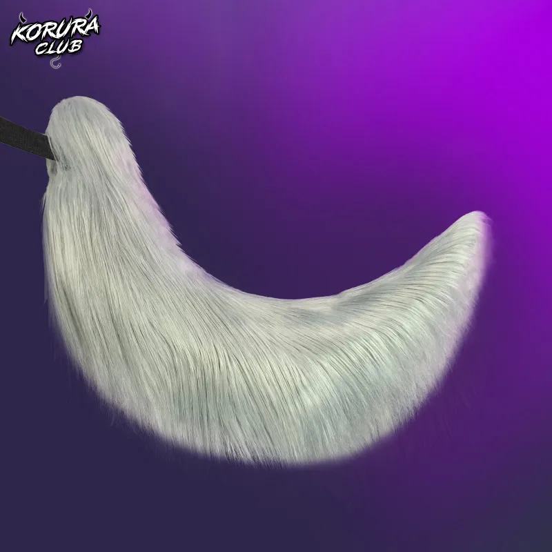 Koruraclub Cosplay Fox Tail AT07 plush tail in pink or grey