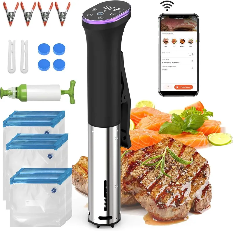 Karinear Sous Vide Machine Kit with vacuum pump and sealed bags