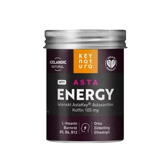 Nammi Asta Energy Natural Energy Boost Supplement bottle with 30 capsules