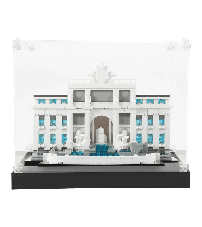 ICUANUTY Display case for LEGO Architecture Trevi Fountain Display 21020, flat-pack acrylic components