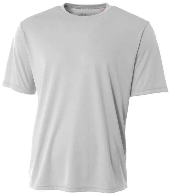 Do It Tennis A4 Men's Performance Crew Shirt (Silver) product shot