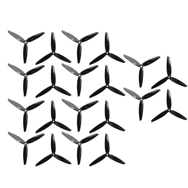 QWinOut 10 Pairs Gemfan Flash 6042 propellers, grey and colored options laid out