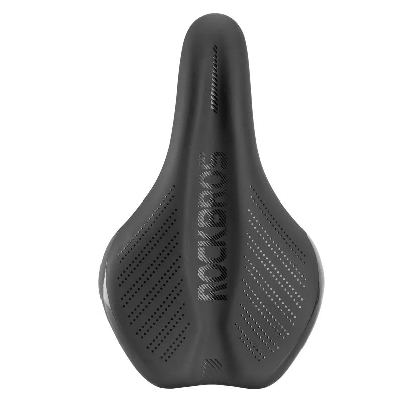 RockBros US Comfort Memory Foam Bike Seat, black cushioned saddle with textured surface