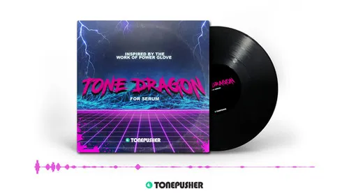 Tonepusher Tone Dragon retro-futuristic Serum preset pack for electronic music production
