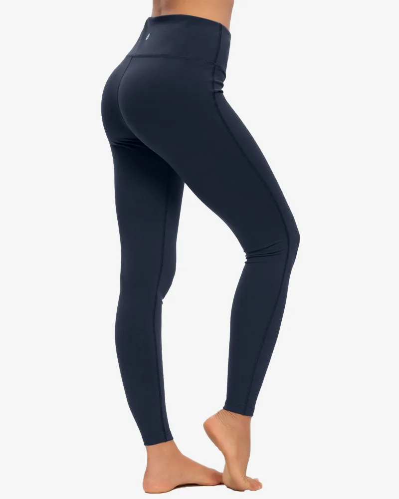 QUEENIEKE Hidden Pockets Tights Plus Size Leggings in high waist style, front view showing pocket