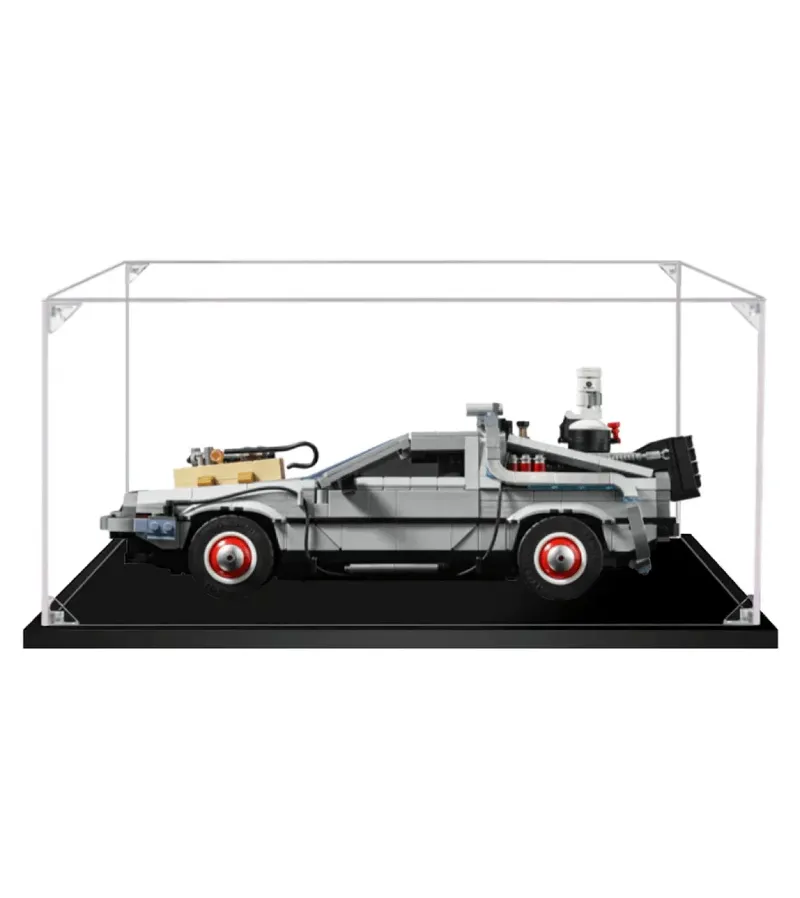 ICUANUTY Display Case for LEGO Back to The Future Time Machine 10300 acrylic