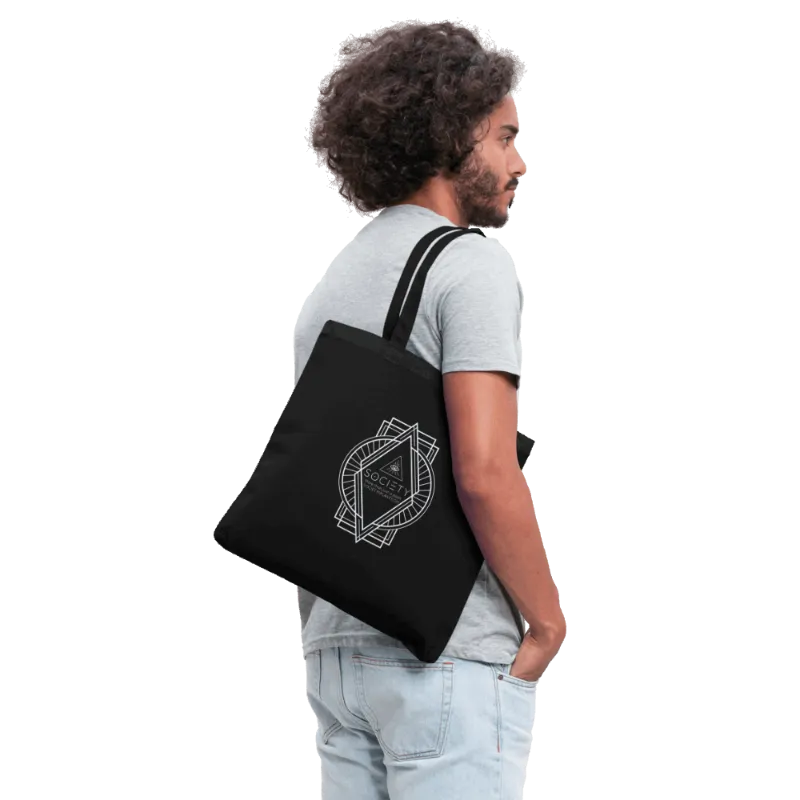 Society's Plant 2 sided More than Just a Plant & Diamond Tote Bag with geometric diamond and branding