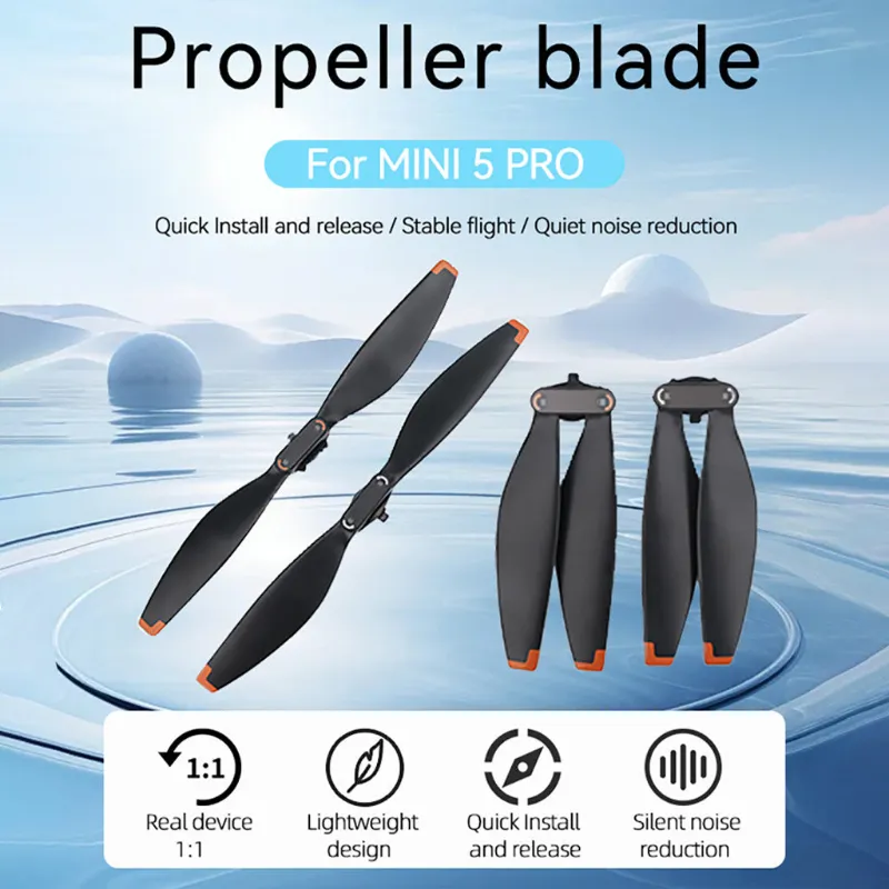 QWinOut 2-blade propeller pair for DJI Mini 5 Pro drone replacement