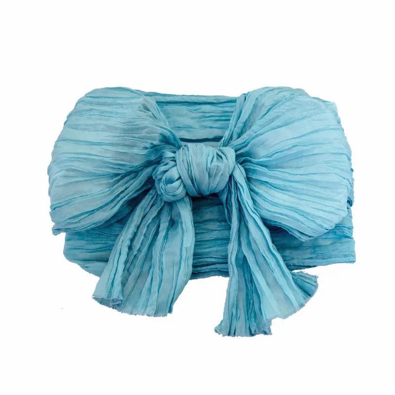 Foxtume Light Blue Heko Obi Yukata Waistband light blue polyester obi sash 400cm